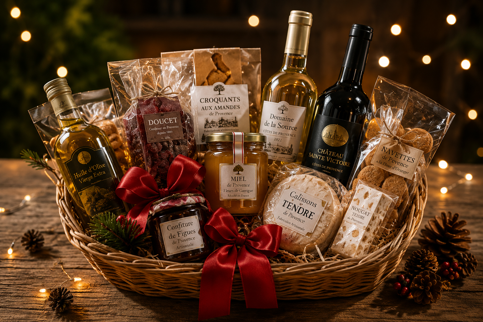 Panier garni de Noël